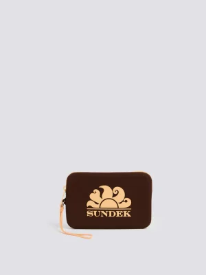 MINI POCHETTE IN GOMMA CON LOGO SUNDEK