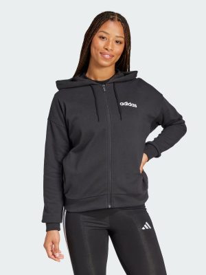 Felpa con cappuccio Essentials Linear Full-Zip French Terry Donna Adidas