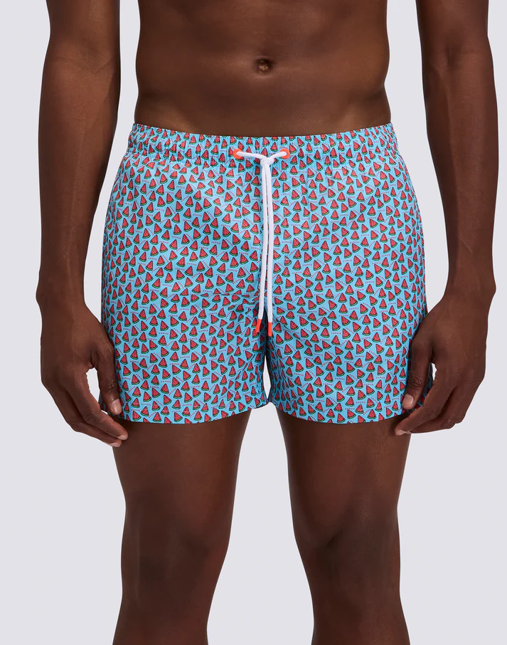 COSTUME DA BAGNO UOMO CORTO VITA ELASTICATA POLIESTERE RICICLATO REPREVE® CON STAMPA FRUIT FIESTA SUNDEK