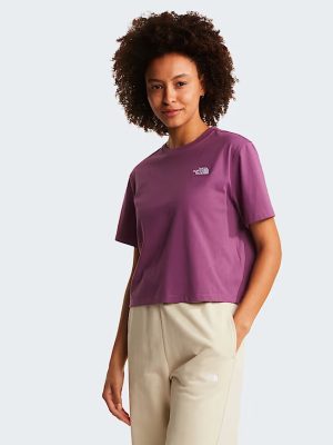 T-shirt Evolution Simple Dome Cropped Relaxed da donna The North Face