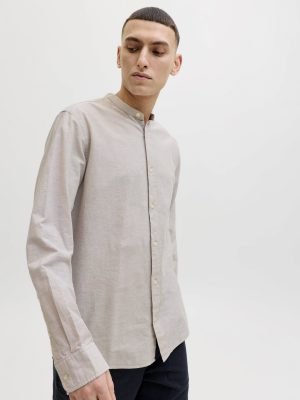 Camicia coreana lino uomo Jack&Jones