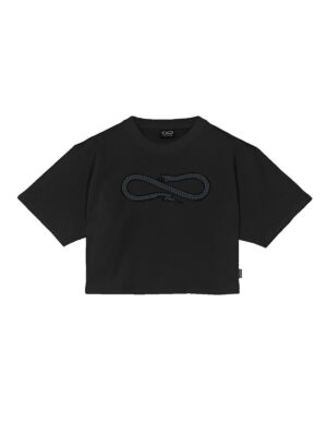 T-shirt crop Logo Studs donna Propaganda