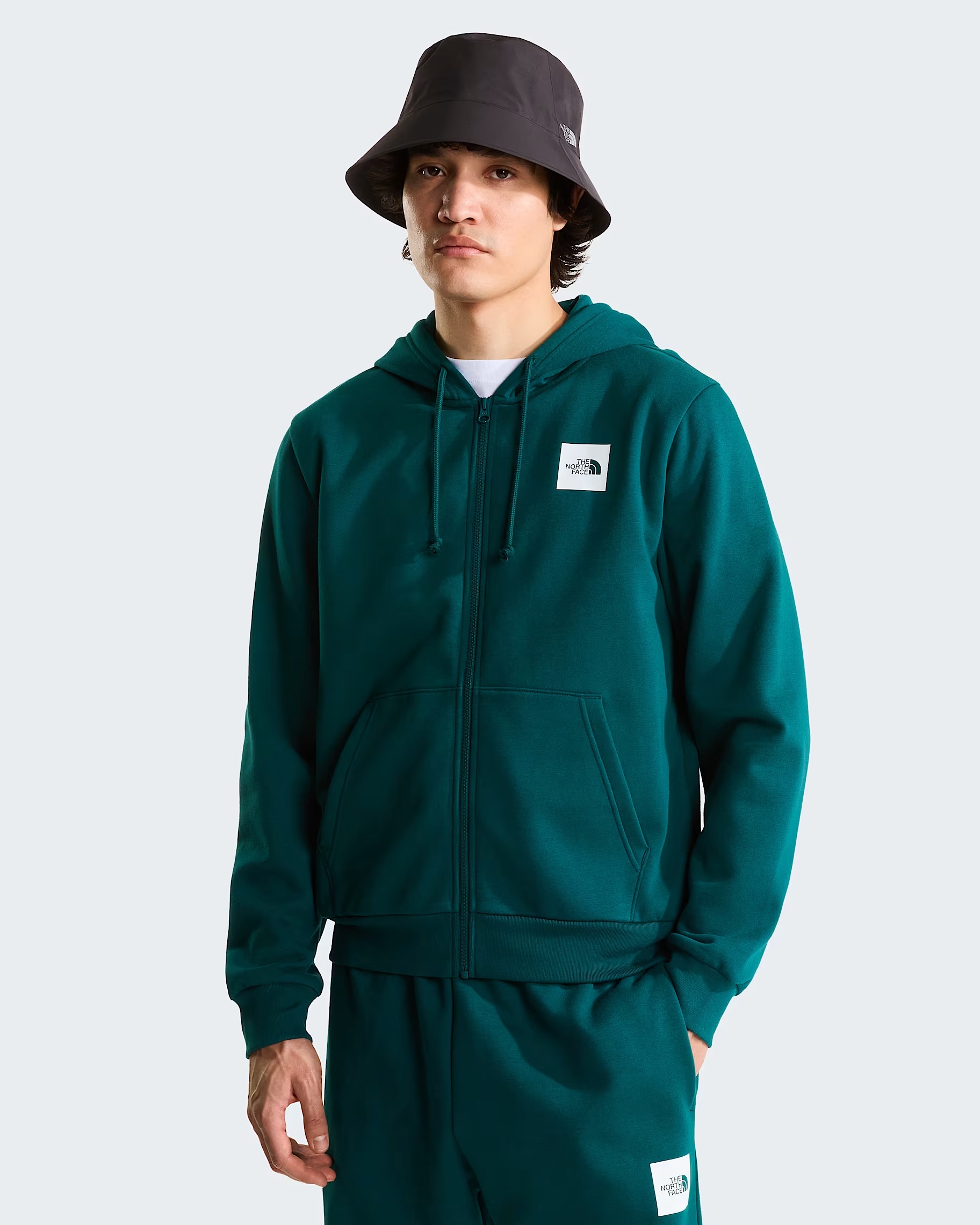 Felpa con cerniera integrale Box Half Dome Regular da uomo