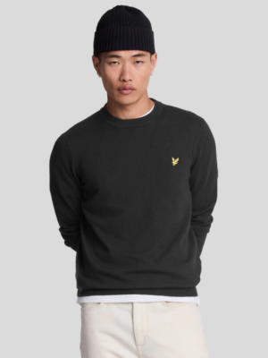 Maglione girocollo in cotone merino
